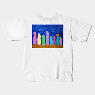 Moai - star gazing Kids T-Shirt